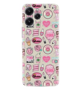 Xiaomi Redmi 12 128 GB 4 GB Ram Kılıf Desenli Silikon Donut Flamingo 1415