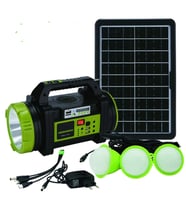 Wıson WS-5683 Şarjlı 30w Solar Şarjlı Ev Aydınlatma Seti Ra Ve Fan Powebank