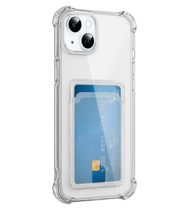Northcity Apple iPhone 15 Uyumlu Kılıf Kart Şeffaf Silikon - Şeffaf