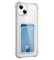 Northcity Apple iPhone 15 Uyumlu Kılıf Kart Şeffaf Silikon - Şeffaf