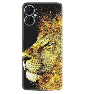 Tecno Spark 9T Kılıf Resimli Desenli Baskılı Silikon Leon 1323