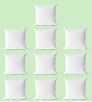 BK Gift Sublimasyon Kumaş Beyaz Kare Yastık Kılıfı 40x40cm (10'lu Paket)
