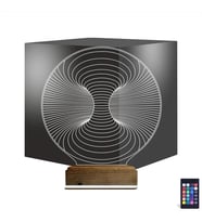 Luvivia Geometrik Dekoratif 3D Lamba - Masa Gece Lambası