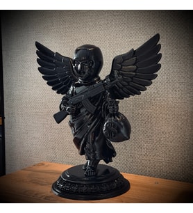 Shadow Cherub Noir Dekoratif Biblo