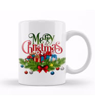 Yılbaşı Yeni Yıl Konseptli Merry Christmas 01 Kupa Bardak Porselen