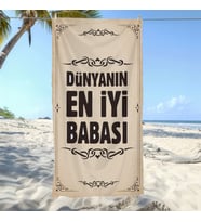 Ejoya Babalara Özel Fotoğraflı Plaj Ve Spor Havlusu 116576