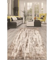 Dijital Kaymaz Taban Yıkanabilir Modern Renkli Salon Halısı Mutfak Halısı Yolluk ND-HT-466 (Kahverengi)