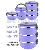 3 Katlı Yemek Termosu Sefer Tası Saklama Kabı