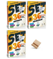 Ünlüler Karması LGS 2027 Matematik Fen Bilimleri ve Türkçe Haftalık Kazanım Denemeleri 3lü Set + Telefon Standı