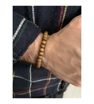 Ahşap Bal Rengi Şık Bileklik