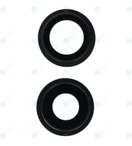 Apple iPhone 12 Mini Uyumlu Arka Kamera Lens Cam (Siyah)