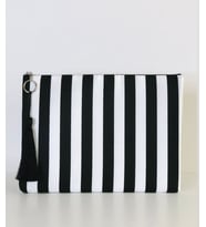 Çizgi Clutch Çanta
