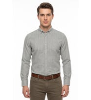Erkek Slim Fitt Uzun Kol % 100 Pamuk Gömlek BGL-ST05627