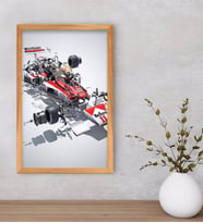 BK Gift Formula 1 Tasarımlı Dekoratif Retro Ahşap Çerçeveli Tablo-8