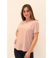 Rich Kadın Organik Bisiklet Yaka T-shirt %100 Pamuk Tişört