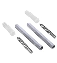 Metal Gizli Raf Tutucu Dekoratif Duvar Bağlantısı 1Çift -10cm