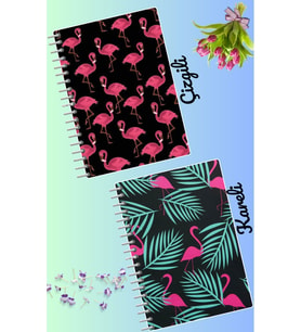 Flamingo defter seti 2 adet A4 boyutu 21*30 çizgili + kareli 60 syf