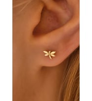 MOOM MÜCEVHERAT 14 Ayar Altın Tragus Küpe Yusufcuk Vidalı