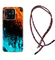 Xiaomi Poco X3 Pro M4 Pro X4 Pro C40 10C Kılıf Boyun Asklı Rasta Silikon Orange Blue Color 1665