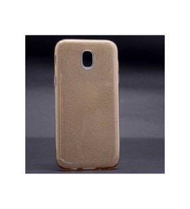 Samsung Galaxy J3 Pro Uyumlu Kılıf Zore Shining Silikon (Gold)