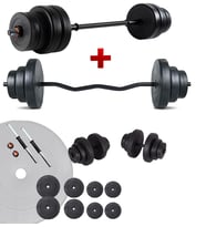 Ecgspor 48 Kg Z BAR Halter Seti ve Dambıl Seti Ağırlık Fitness Seti