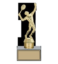 ODAK KUPA - Figürlü Kupalar - Tenis Erkek Figürlü Kupalar FG-001 B - 22 cm