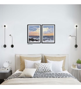 Çerçeveli Doku Efektli Tablo Seti 105x70 cm
