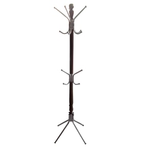 Askılık Bambu El Yapım Metal MODEL DEMONTE Parlak Ceviz Lake  Boya Sağlam Şık Ve kullanışlı El Yapım