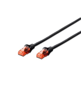 DIGITUS 3m CAT6 Utp DK-1617-030/BL Siyah Patch Kablo