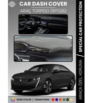 PEUGEOT 508 (2018-2024) Torpido Örtüsü Ön Göğüs Koruma Torpido Koruma Birebir Uyum Kaymaz Özel Kesim