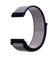 Samsung Gear S3 (22mm) Uyumlu Kordon Hasır Örgü Cırt Cırtlı Terletmeyen Zore KRD-03 Kumaş Kayış