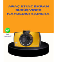 Araç Ön Kamera Full HD Kayıt ve G Sensor Özellikli