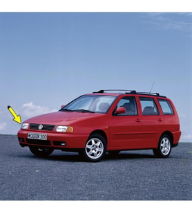 VW Polo Classic Variant 1996-2003 Sağ Ön Sinyal Lambası Sarı 6K5953050B