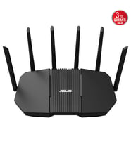 ASUS RT-BE90U - Genişletilebilir Wi-Fi 7 Router - BE9400, 4K-QAM, MLO, 320MHz, Dört Bağlantı Noktası 2,5G, SFP+, Ticari Düzey Ağ Güvenliği, Akıllı Ev Master