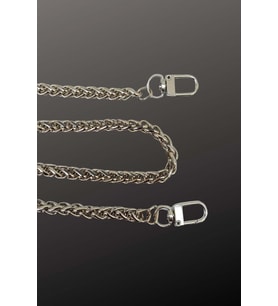 100cm Gümüş Yılan Zincir - Metal Zincir Çanta Askısı - Çanta Zinciri 
