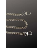 100cm Gümüş Yılan Zincir - Metal Zincir Çanta Askısı - Çanta Zinciri 