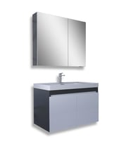 Teta Home Tokyo 65 CM Mdf Banyo Dolabı Seti (Antrasit)