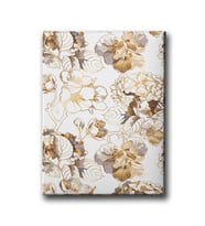 Golden Çiçek Canvas Tablo MİND278