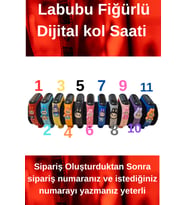 Çocuklar İçin Renkli Dijital Su Geçirmez Kol Saati, Şık ve Dayanıklı
