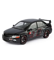 Hobbiez World Mitsubishi Lancer Evolution Siyah 1/24 Model Araba
