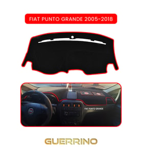 FIAT Punto grande 2005-2018 Modellerine UygunTORPİDO KORUMA HALISI KIRMIZI KENAR