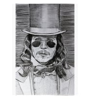 Gary Oldman Drakula Kalem Çapraz Kontur Gölgelendirme Tablo Ahşap Poster Dekoratif