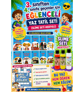 3.Sınıftan 4.Sınıfa Geçenler İçin Eğlenceli Tatil Seti (Slime Set Hediyeli)