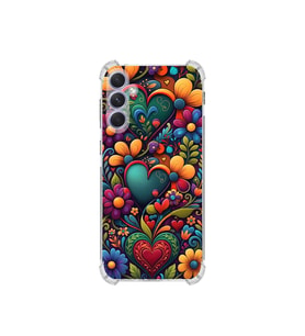 PrintiFy Samsung Galaxy A54 ile Uyumlu Düşlerin Dansı Serisi Çiçeklerin Dansı Tasarımlı Uv Baskılı Köşe Korumalı Antişok Kılıf