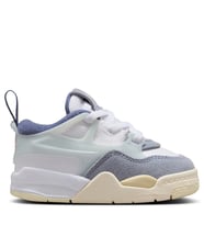 Nike Jordan 4 RM TD Leather Sneakers Hakiki Deri Lastik Bağcıklı Çocuk Spor Ayakkabı Beyaz Mavi
