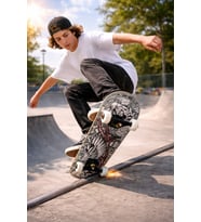 Kemik Tekerli Pro Kaykay Zımparalı Kaymaz Profesyonel Skateboard Abec 7