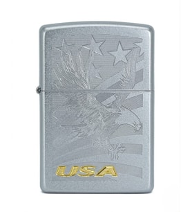 Zippo Bold Eagle Satin Chrome Dizayn Çakmak
