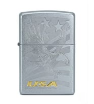 Zippo Bold Eagle Satin Chrome Dizayn Çakmak