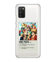 Samsung Galaxy A02S Uyumlu One Piece Desenli Şeffaf Telefon Kılıfı