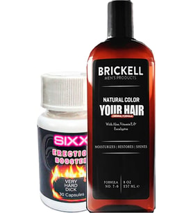 Brickell Saçsakal 237ML Erkek Beyazıık Şampuanı + Sıxx Erkeklere Özel Cinselgüç 30 Lu